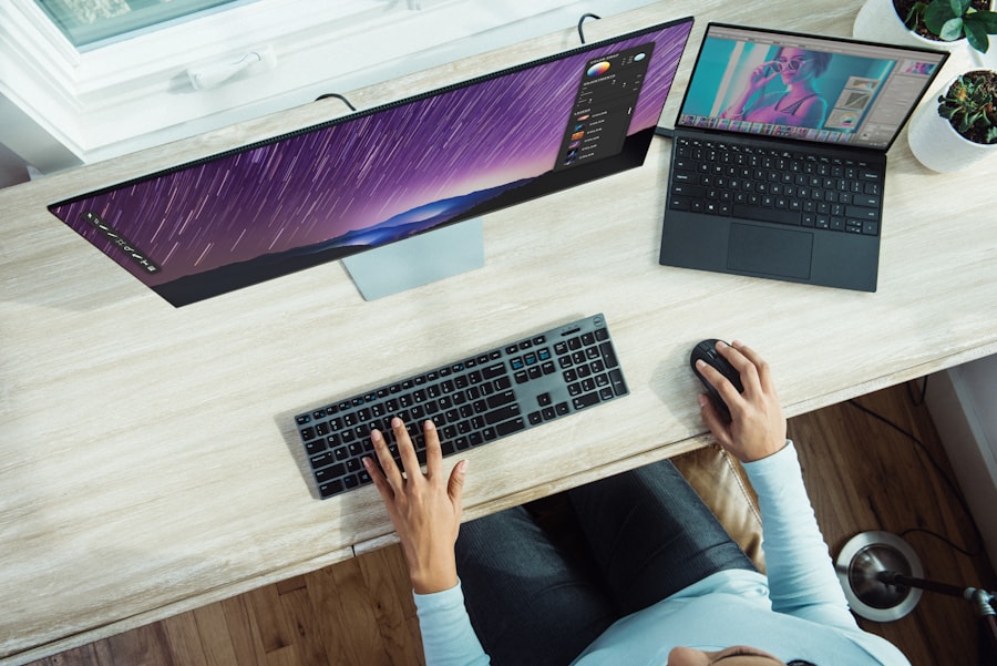 Ordinateur de bureau avec écran