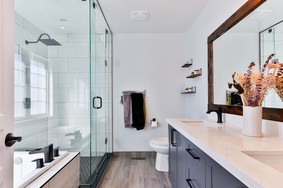 Robinet et salle de bain moderne